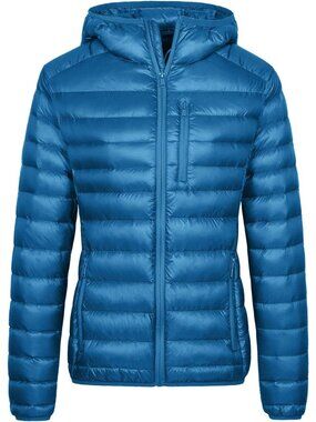 Women's Packable Down Jacket Lightweight Puffer Jacket Hooded Winter Coat